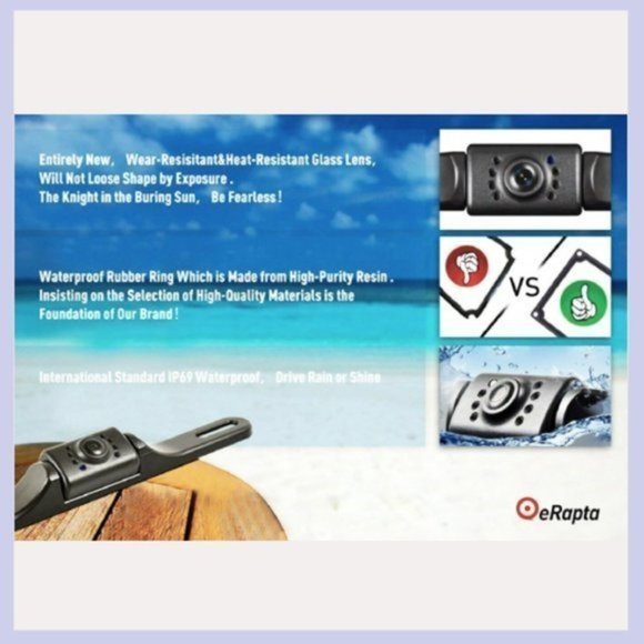 Black Rearview Camera with Night Vision - Picture 2 of 6